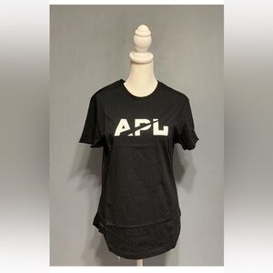 APL Women's Sz Medium Black  APL Graphic Print Perfect Short Sleeves  Shirt